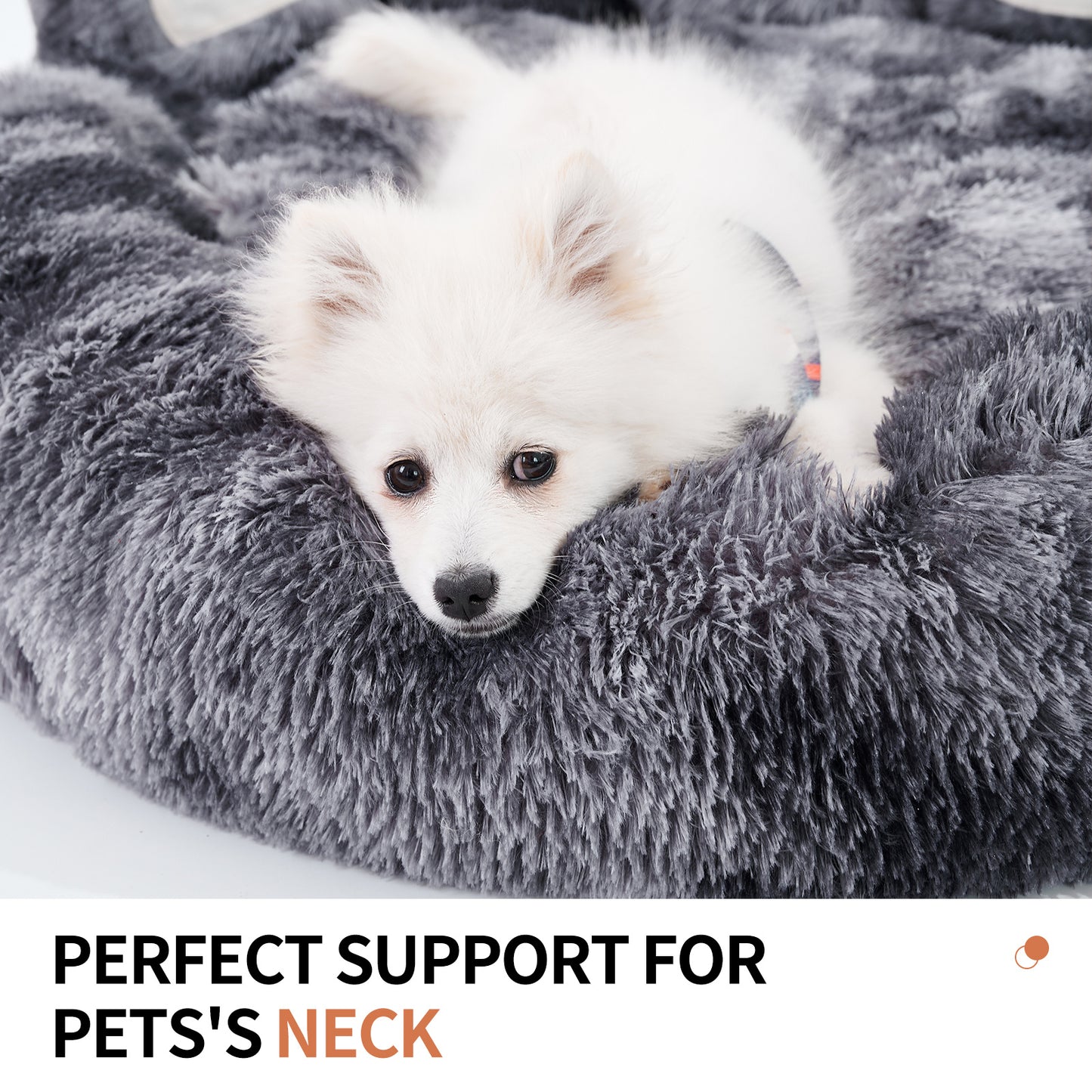 Bear Paw Dog Bed Plush Ultra-Soft Pet Bed for Small Medium Dogs Cats Indoor Non-Slip Cushioned Pet Furniture