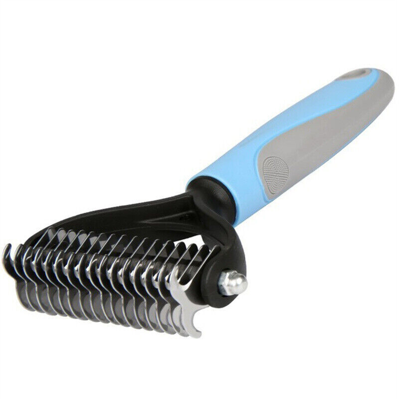 Premium Dual-Sided Pet Grooming Brush - Deshedding & Dematting Tool | Reduces Shedding, Removes Mats for Dogs Cats