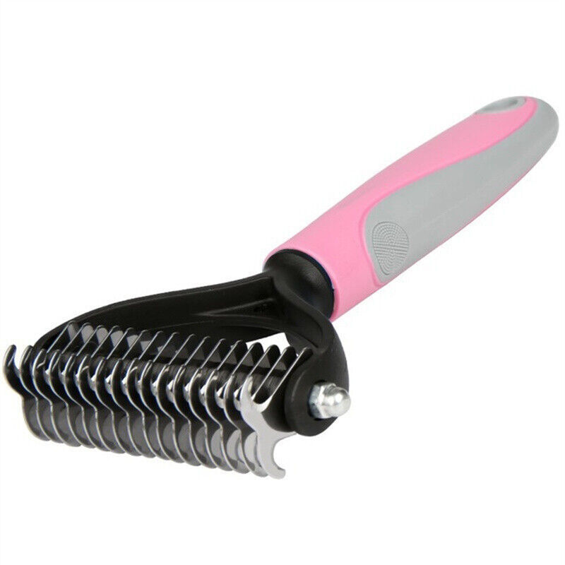 Premium Dual-Sided Pet Grooming Brush - Deshedding & Dematting Tool | Reduces Shedding, Removes Mats for Dogs Cats
