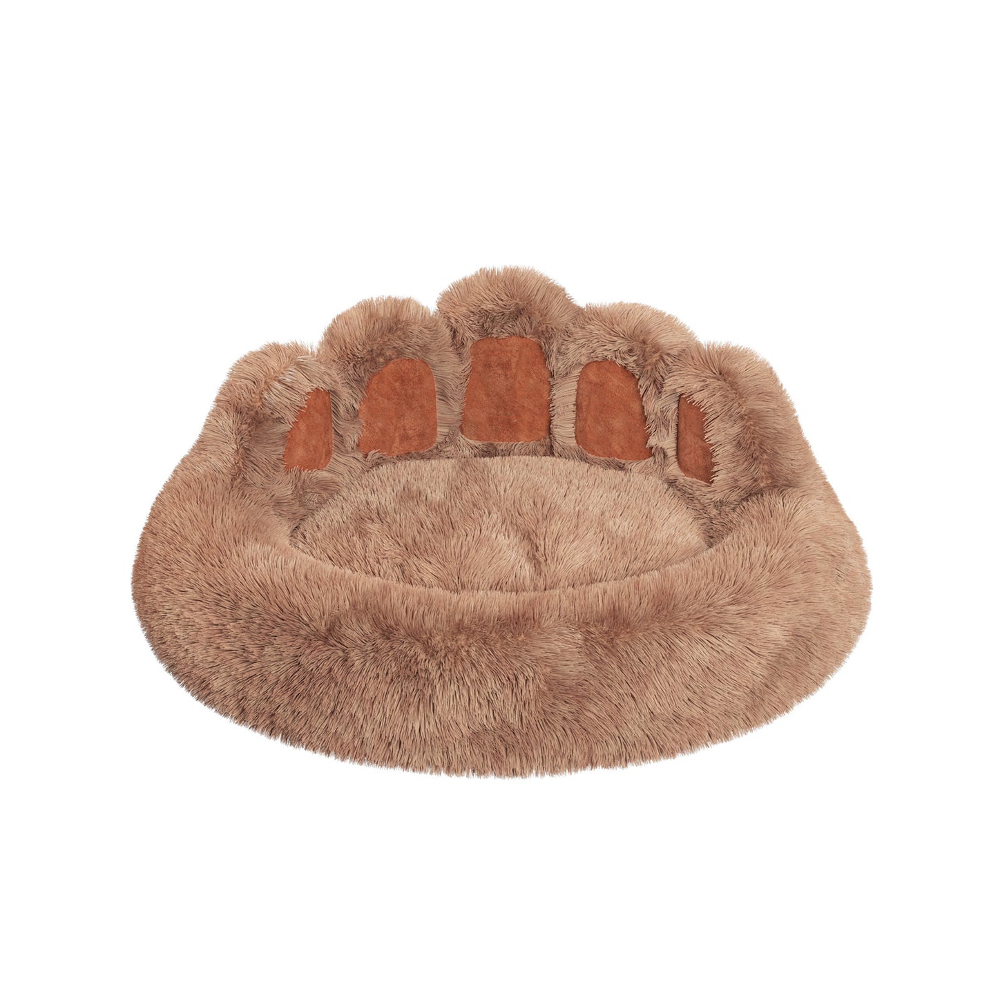 Bear Paw Dog Bed Plush Ultra-Soft Pet Bed for Small Medium Dogs Cats Indoor Non-Slip Cushioned Pet Furniture