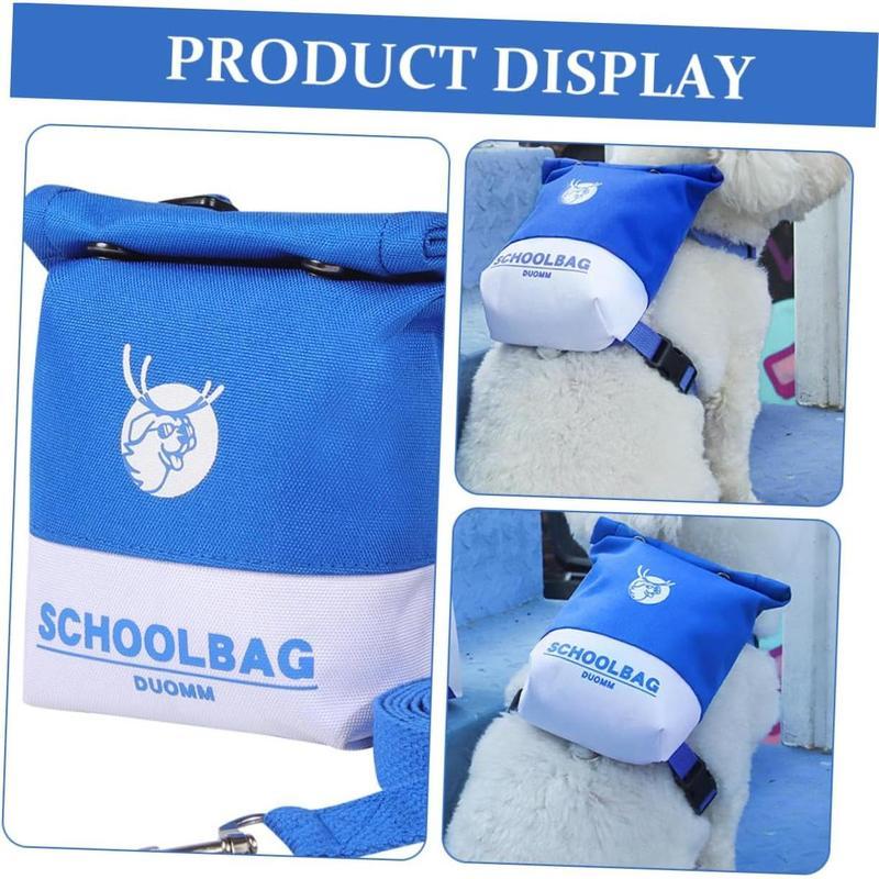 Pet Self Backpack Rucksack Small Dog Bag Outdoor Pet Backpack Dog Vest Backpack Portable Polyester Puppy Travel Strap Supply
