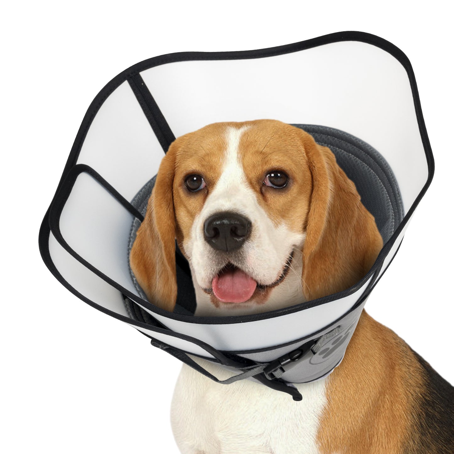 Pet Elizabethan Collar Double Layer Soft Comfortable Anti Licking Bite Cone for Dogs Cats Post Surgery Healing Protective Pet Cone Collar