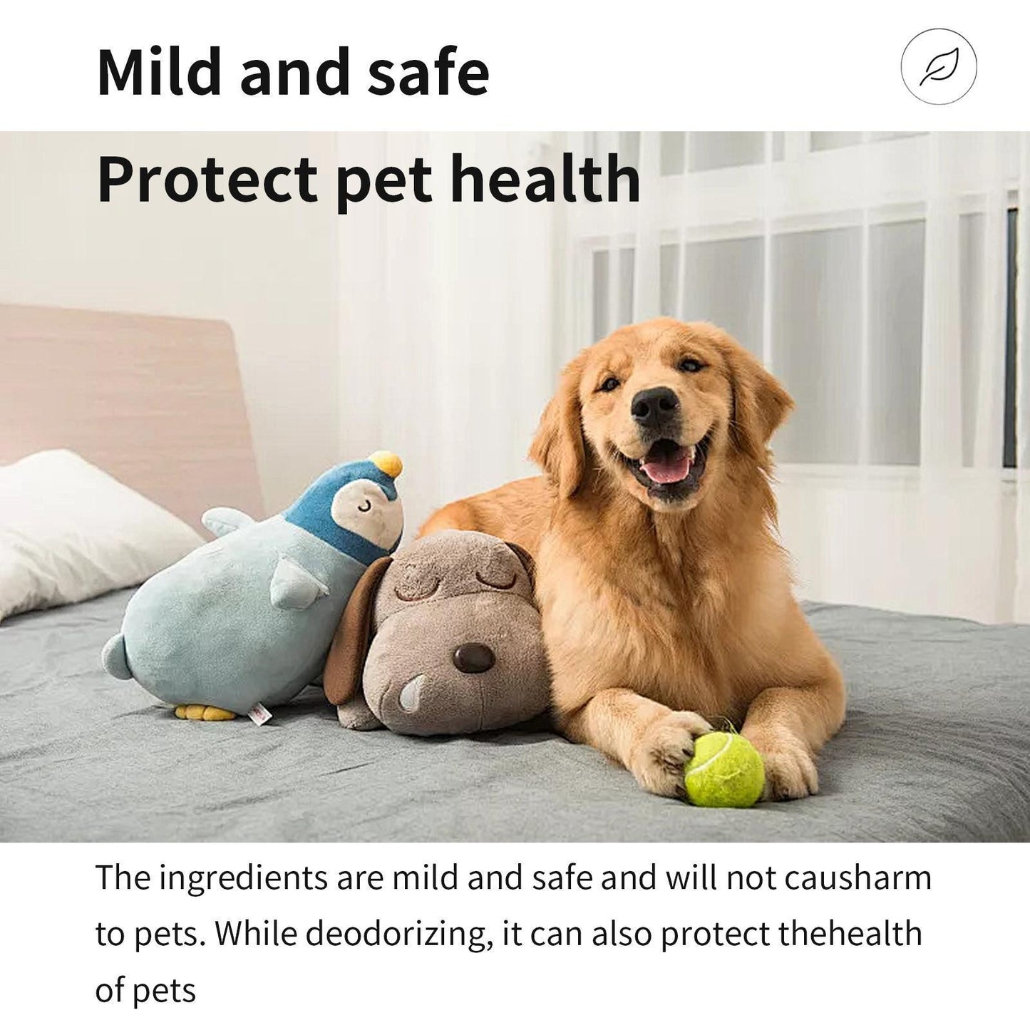 Yebang Pet Fabric Deodorizer Spray Air Clean Pet Odor Indoor Long-lasting Air Freshener Deodorizer
