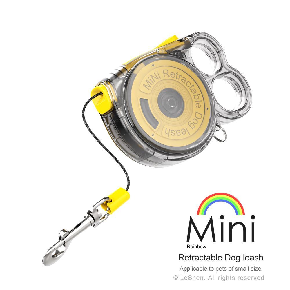 Mini Retractable Dog Leash for Small Pets Lightweight Portable Design Outdoor Must-have Convenient Pet Leash Auto Rewind Retractor Leash for Puppy Kitten Walking Hiking Travel Pet Supplies
