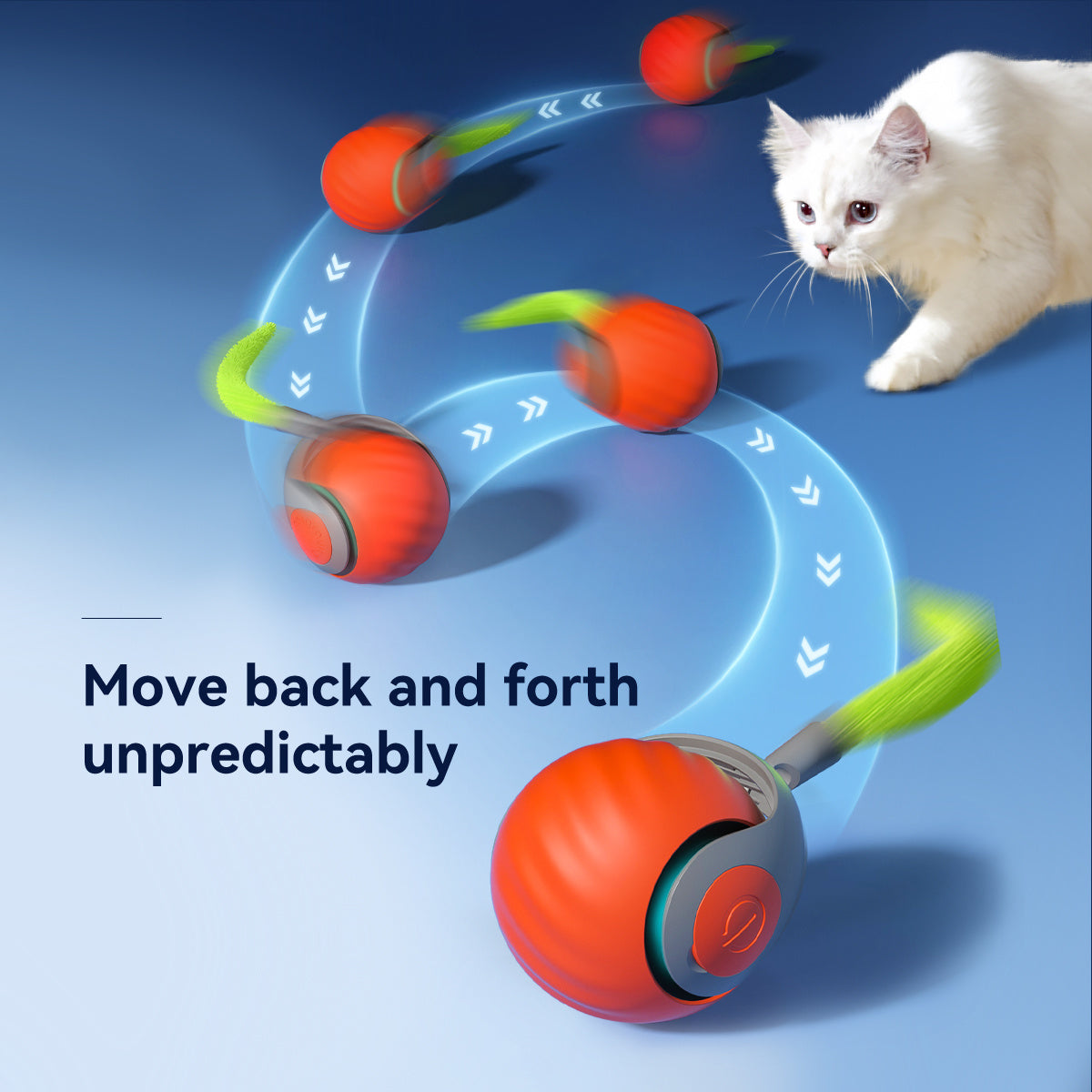 2025 Smart Interactive Cat Ball - Type-C Rechargeable Auto Teaser Toy for Cats - Premium Pet Supplies