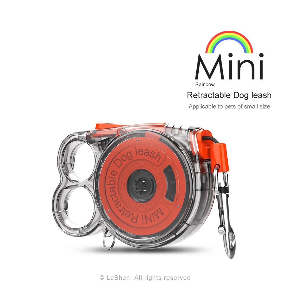 Mini Retractable Dog Leash for Small Pets Lightweight Portable Design Outdoor Must-have Convenient Pet Leash Auto Rewind Retractor Leash for Puppy Kitten Walking Hiking Travel Pet Supplies