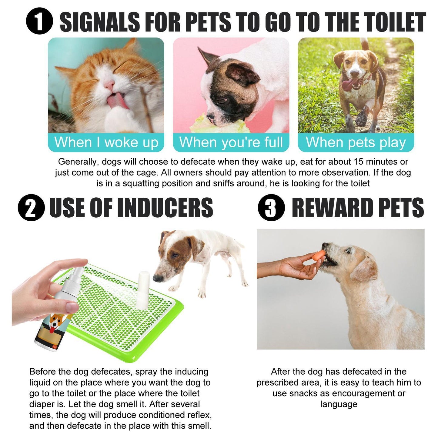 Yegebang Pet Defecation Positioning Spray Pet Feces Positioning Pet Cat And Dog Defecation Inducer