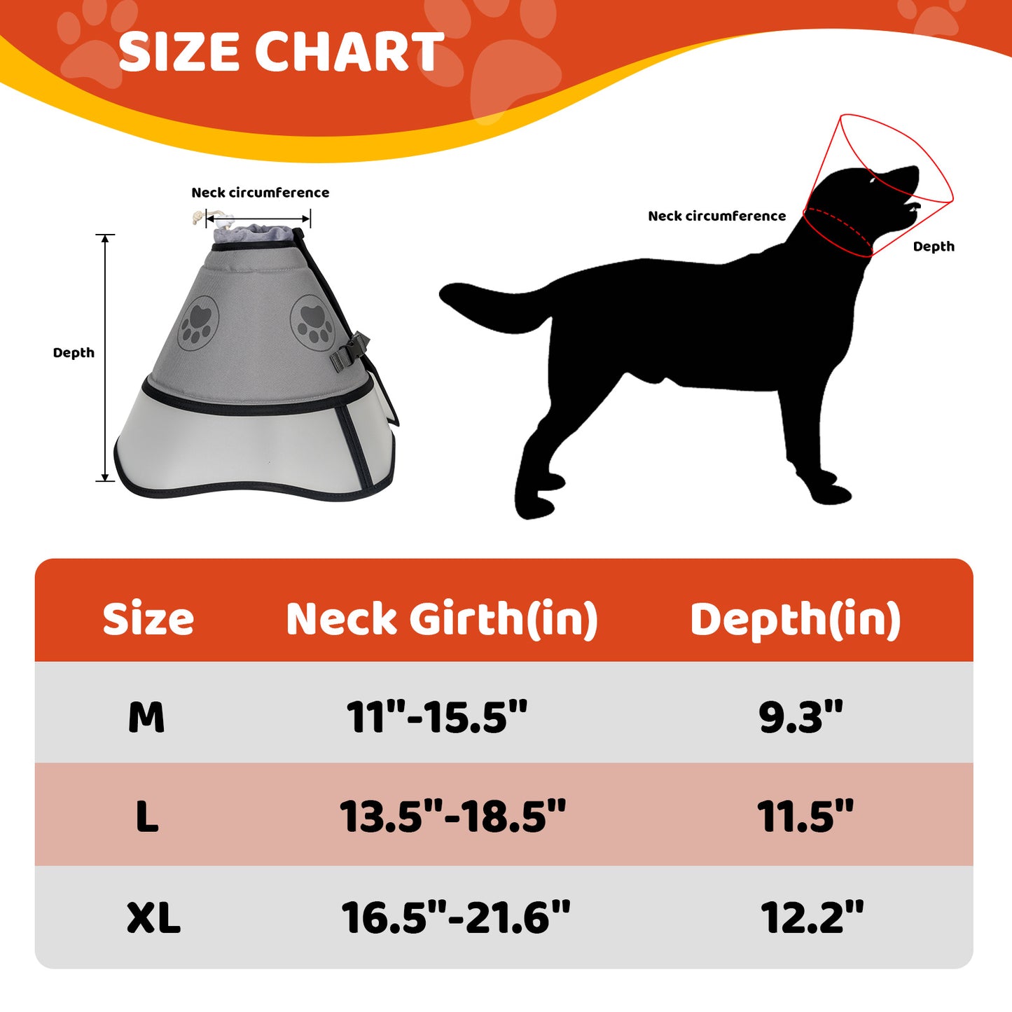 Pet Elizabethan Collar Double Layer Soft Comfortable Anti Licking Bite Cone for Dogs Cats Post Surgery Healing Protective Pet Cone Collar