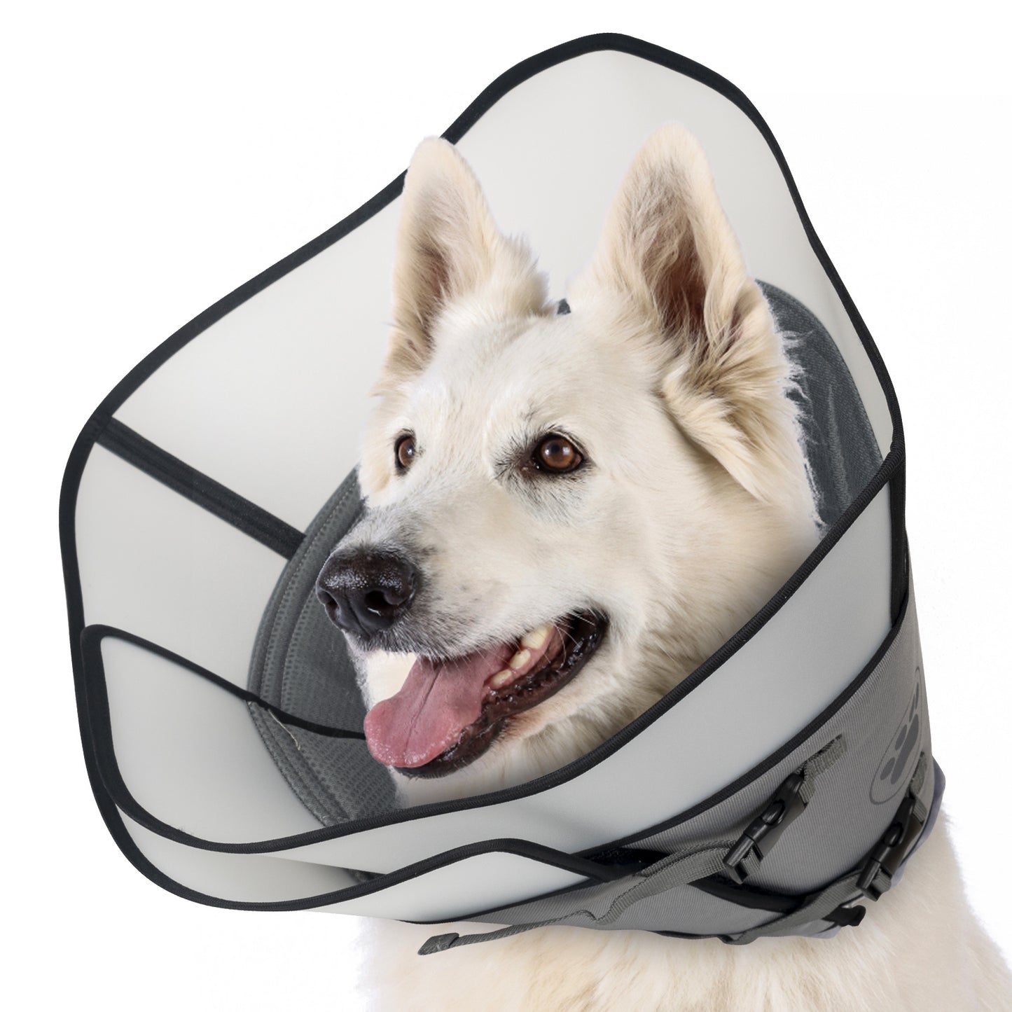 Pet Elizabethan Collar Double Layer Soft Comfortable Anti Licking Bite Cone for Dogs Cats Post Surgery Healing Protective Pet Cone Collar