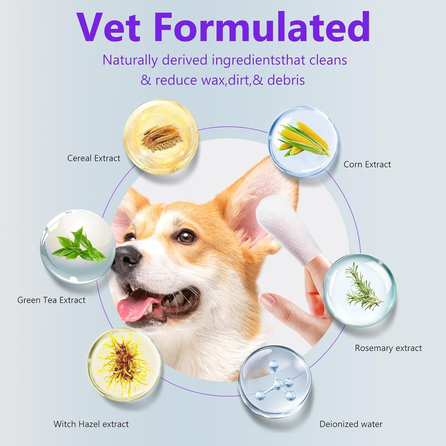 Universal 3 in 1 Pet Steam Brush for Cats Dogs Spray Hair Removal Comb with Waterless Shampoo Ear Towel Pet Grooming Tool for Home Travel Easy Grooming Deshedding Cleaning