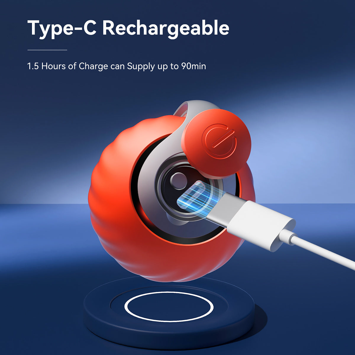 2025 Smart Interactive Cat Ball - Type-C Rechargeable Auto Teaser Toy for Cats - Premium Pet Supplies