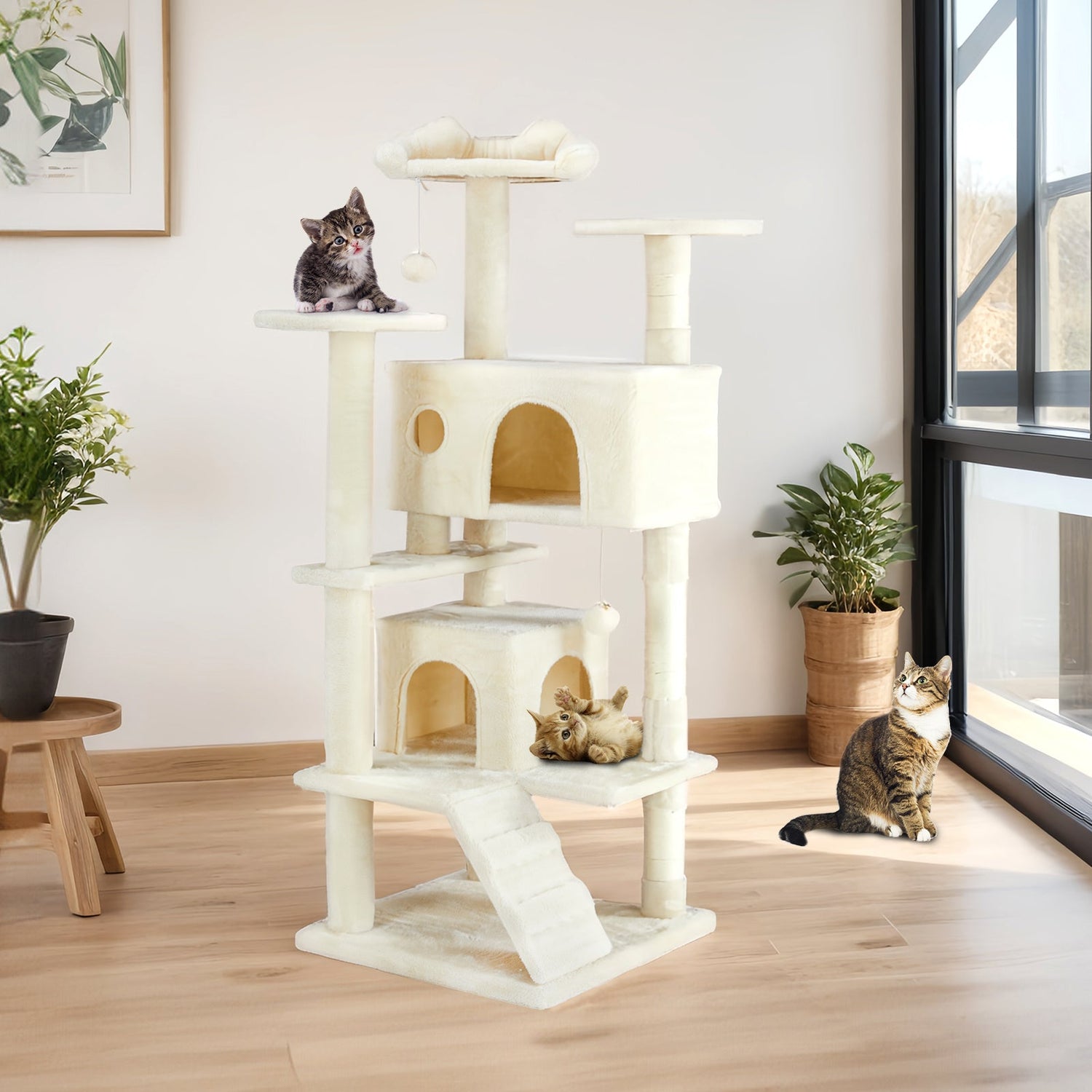 Cat Trees&Cat Climber Set&Cat Sports Wheel