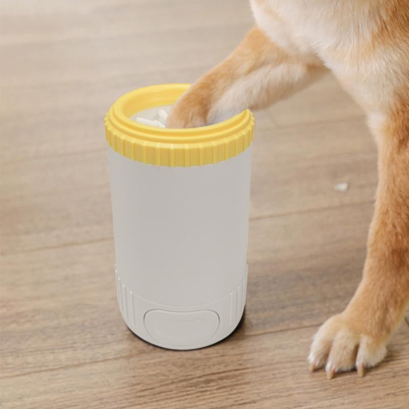 Pet Care 2nd Gen Semi-Automatic Dog Paw Cleaner No Electric Effective Paw Washing Tool for Dogs Removes Mud Dirt Indoor Outdoor Pet Foot Cleaner