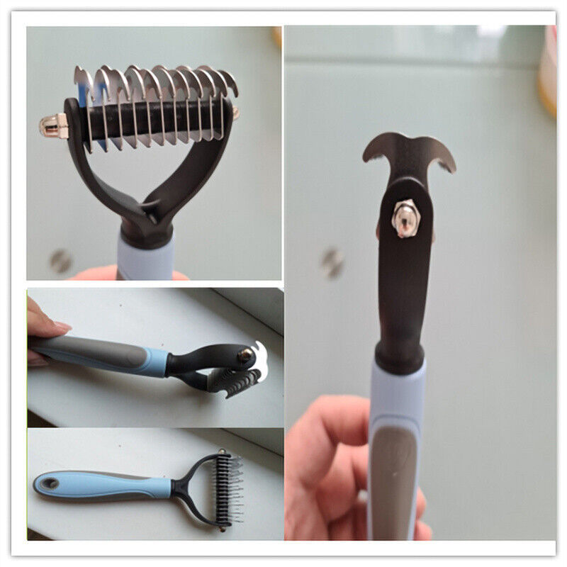 Premium Dual-Sided Pet Grooming Brush - Deshedding & Dematting Tool | Reduces Shedding, Removes Mats for Dogs Cats