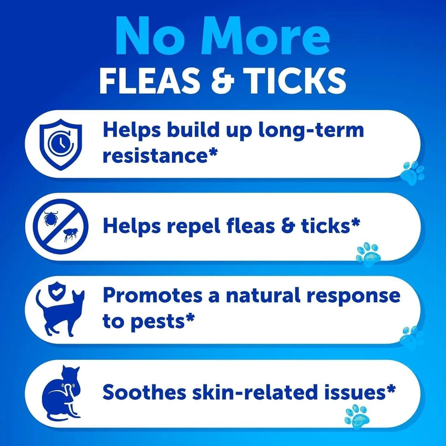 Natural Flea & Tick Prevention Soft Chews for Cats & Kittens 135 Count - Daily Oral Treats with Vitamins Skin & Coat, Dental Health & Digestive Support