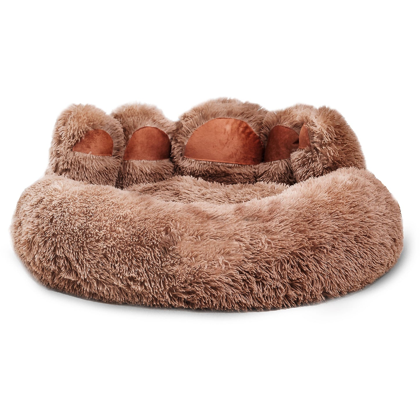 Bear Paw Dog Bed Plush Ultra-Soft Pet Bed for Small Medium Dogs Cats Indoor Non-Slip Cushioned Pet Furniture