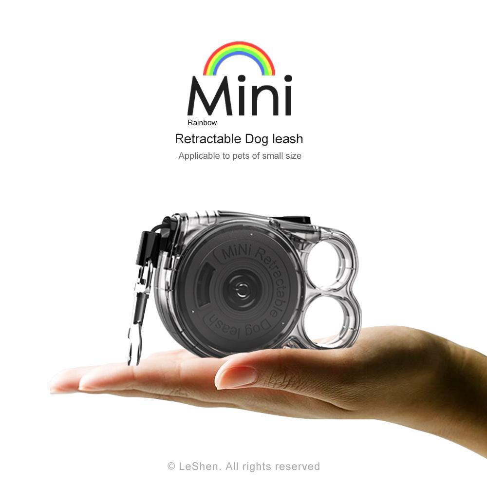 Mini Retractable Dog Leash for Small Pets Lightweight Portable Design Outdoor Must-have Convenient Pet Leash Auto Rewind Retractor Leash for Puppy Kitten Walking Hiking Travel Pet Supplies