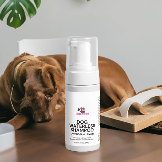 Premium Dog Waterless Shampoo - No Rinse Easy Clean Formula | Refreshes Coat, Removes Odor, Dry Bath Solution