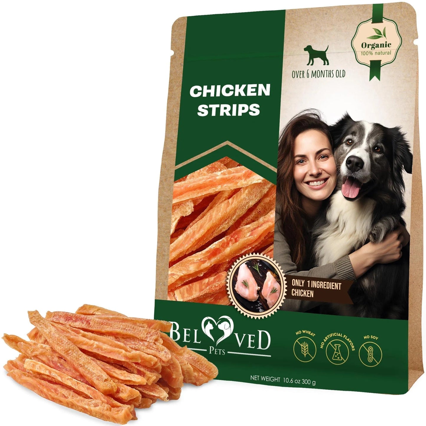 Chicken Strips Dog Treats Human Grade Meat Sticks Grain Free Chews