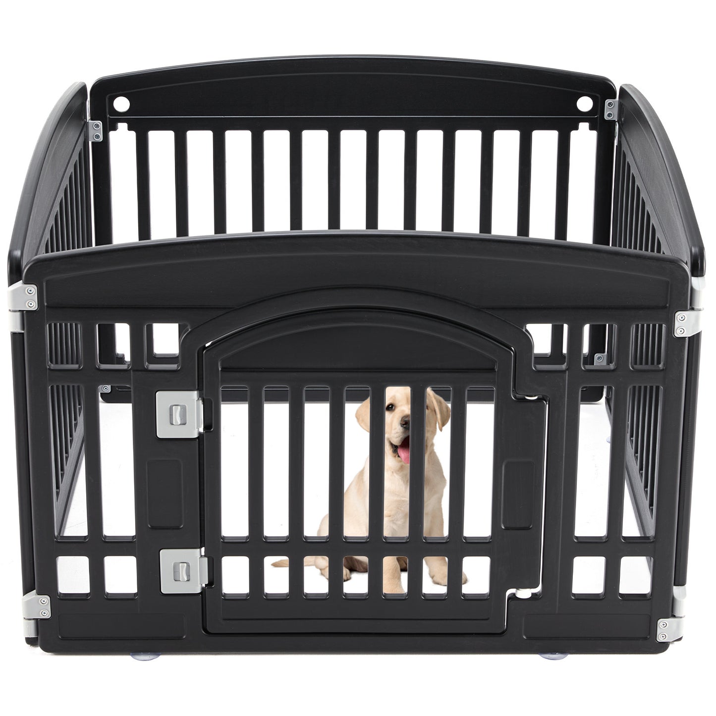 Premium Safe Dog Playpen Fence - Reliable Pet Enclosure for Indoor Outdoor Use | Durable Dog Game Fence with Anti-Tip Design | Ideal for Puppy Training and Pet Exercise