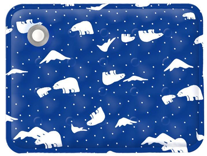 Pet Summer Cooling Pad Ice Bear Shape Washable Portable All-in-One Pet Cooler Mat Safe Non-Toxic Indoor Outdoor Foldable for Cats Dogs Keep Pets Comfortable in Hot Weather 优化逻辑：