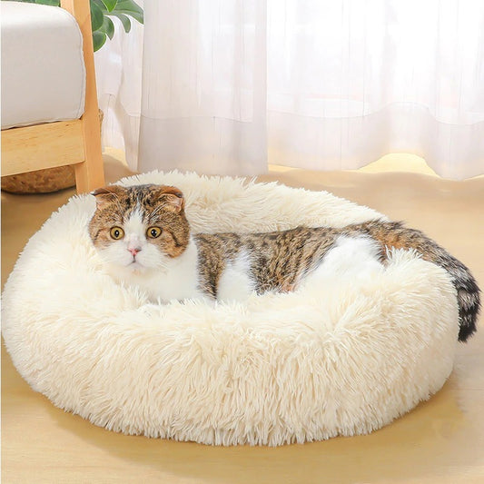 Super Soft Washable Long Plush Pet Bed Deep Sleep Kennel Velvet Mats for Basket Sofa