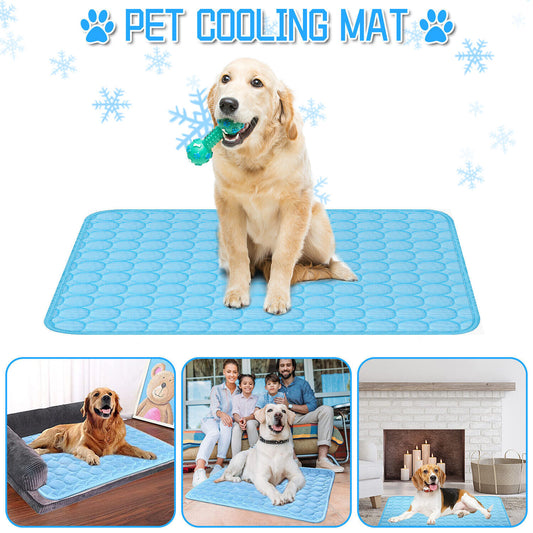 Pet Cooling Mat Cool Pad Cushion for Dogs Cats Puppies Summer Sleeping Bed Cooling Blanket