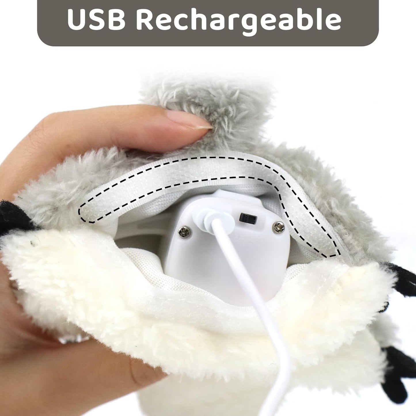 Premium PROKEl Catnip Cat Toys - Rechargeable Flapping Squirrel | Touch-Activated Lifelike Interactive Toy | Kicker Plush for All Breeds