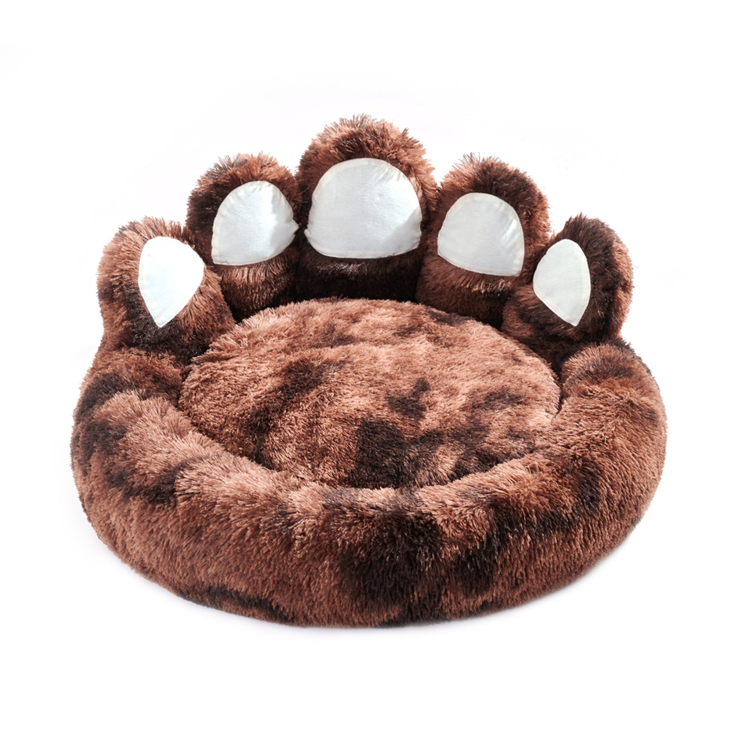 Bear Paw Dog Bed Plush Ultra-Soft Pet Bed for Small Medium Dogs Cats Indoor Non-Slip Cushioned Pet Furniture