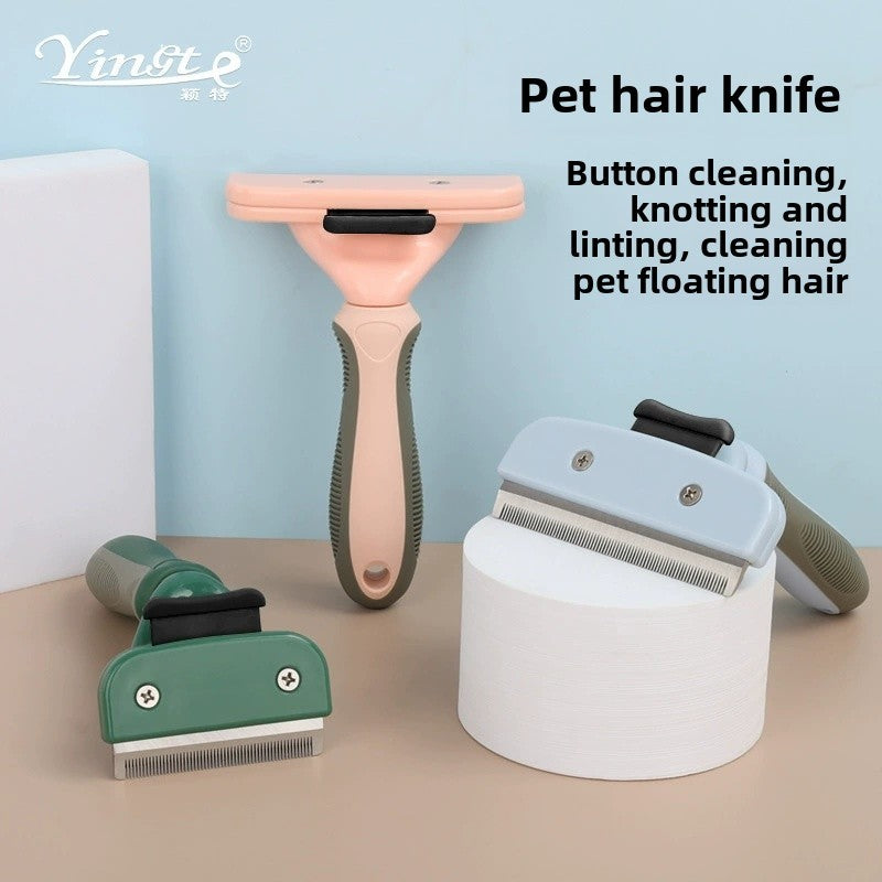 Premium Pet Hair Trimmer - Cat Dog Shaver with Comb | Professional Pet Grooming Tool, Low Noise, Hypoallergenic Blade