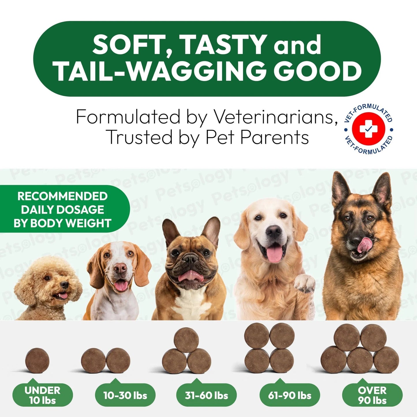 Natural Hemp Calming Chews for Dogs - Anxiety Relief 170-Count Soft Treats for Thunder, Fireworks & Separation Melatonin & Hemp Oil Formula - USA-Made, Vet-Formulated