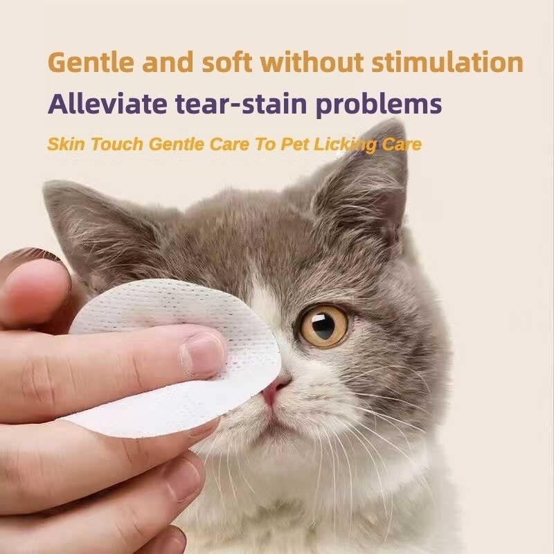 Premium Pet Eye Wipes - 200 Count | Tear Stain Remover, Gentle Cleaning for Dogs Cats | Removes Dirt Debris, Hypoallergenic Formula