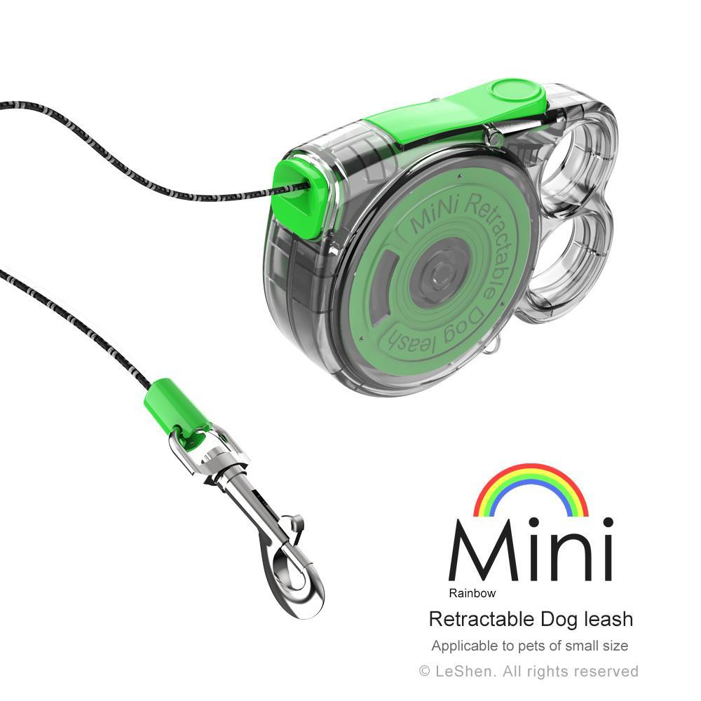 Mini Retractable Dog Leash for Small Pets Lightweight Portable Design Outdoor Must-have Convenient Pet Leash Auto Rewind Retractor Leash for Puppy Kitten Walking Hiking Travel Pet Supplies