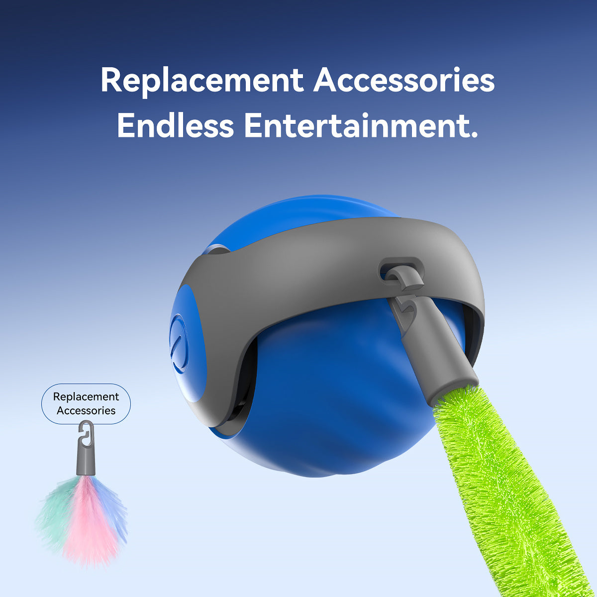 2025 Smart Interactive Cat Ball - Type-C Rechargeable Auto Teaser Toy for Cats - Premium Pet Supplies