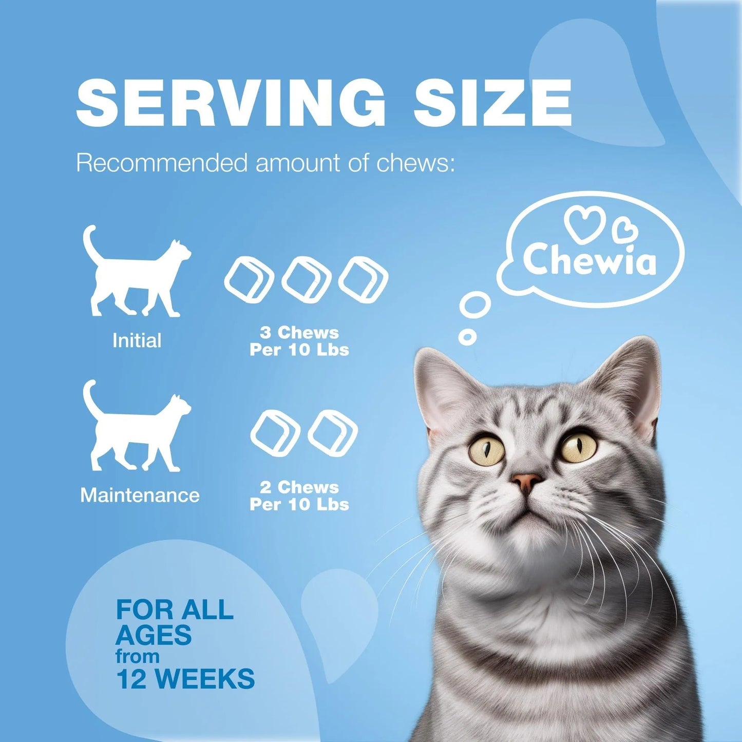 Natural Hemp & Melatonin Calming Treats for Cats with Hemp Seed Oil & Probiotics - Anxiety Relief Storms, Travel, Grooming & Separation - Soft Chews Feline Calming Aid for Stress & Daily Anxiety