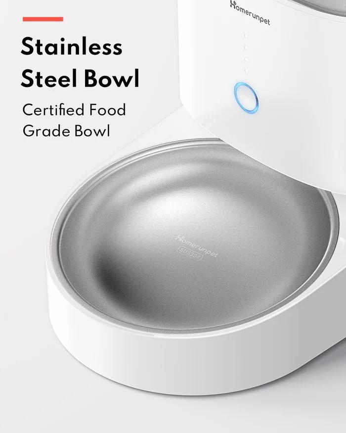 Smart Pet Auto Feeder Quick Dual Connection 3 Sec Setup All Pet Food Compatible 6 Month Long Battery Life For Cat Dog Parents