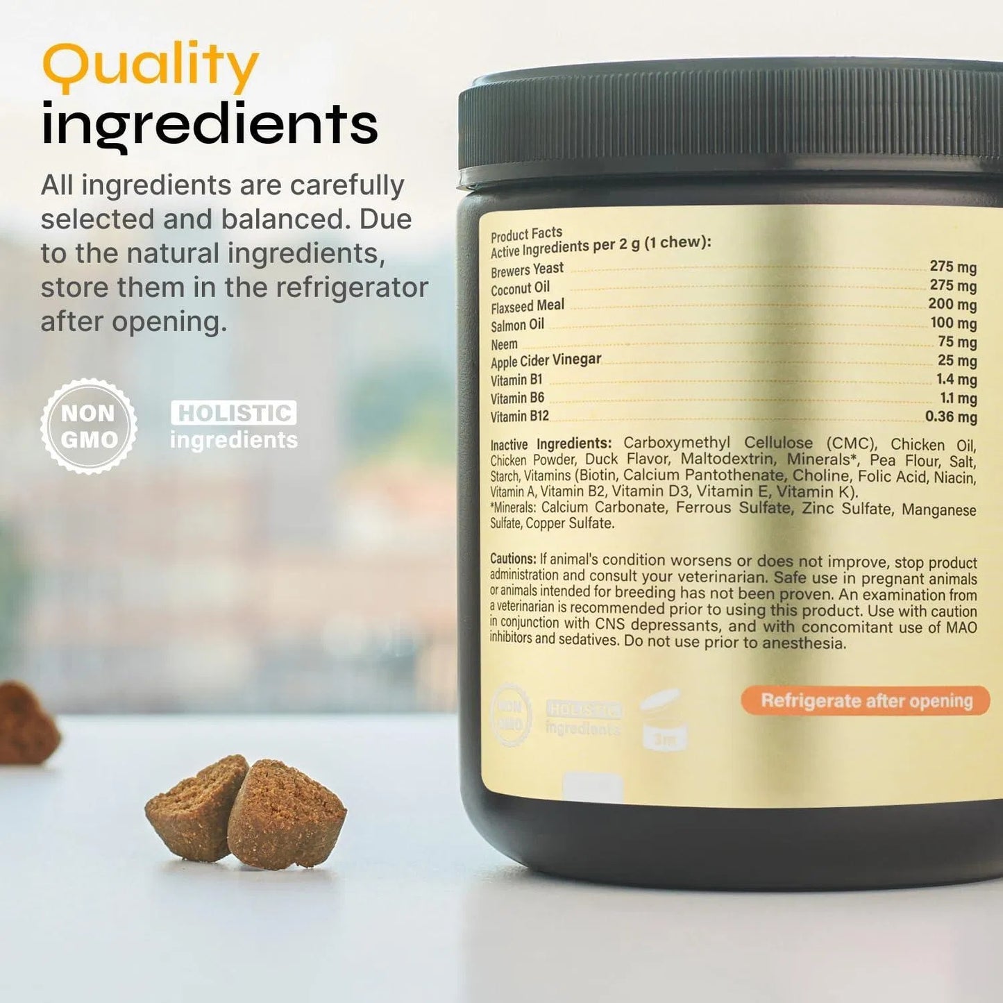 Vet-Formulated Flea & Tick Prevention Chews for Dogs Immune Support + Flea Tick Control - Soft Treats All Breeds & Ages - Natural Flea Tick Supplement