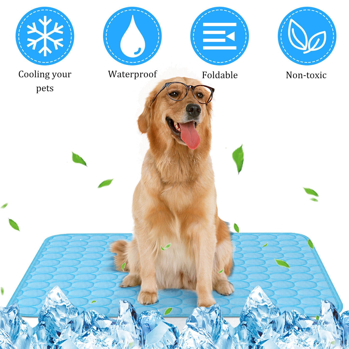 Pet Cooling Mat Cool Pad Cushion for Dogs Cats Puppies Summer Sleeping Bed Cooling Blanket