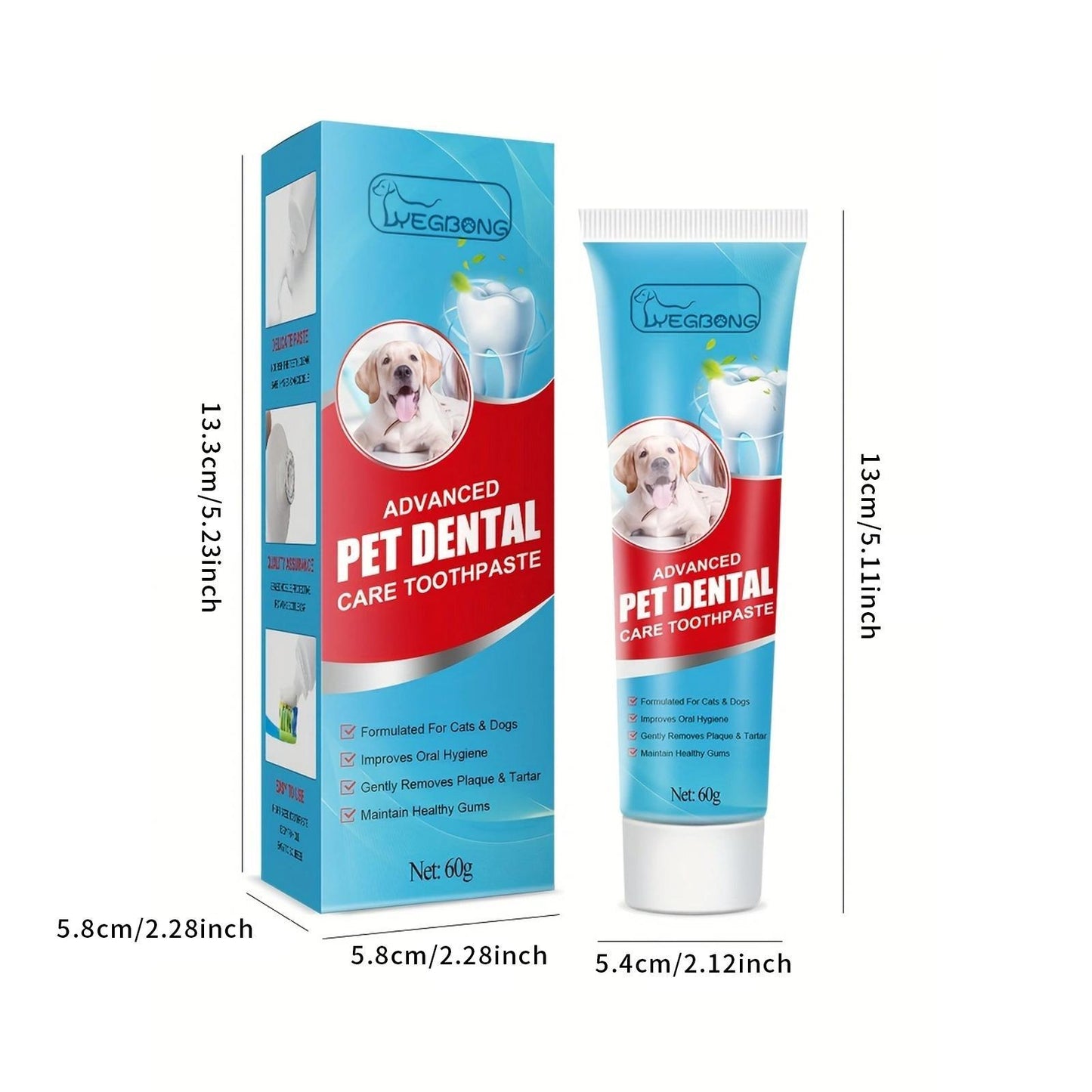 Igbon Pet Toothpaste Fresh Breath Removes Bad Breath Cleans Tartar Cats And Dogs Universal Edible Oral Care Toothpaste