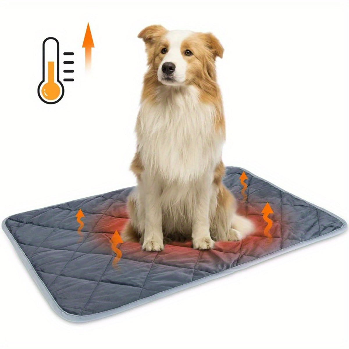Premium Self-Heating Pet Bed Mat for Dogs Cats - Extra Warm Thermal Pad Non-Slip Bottom | Washable Crate Blanket for Indoor Outdoor Use | Self Heating Cat Mat Dog Bed with Insulated Liner
