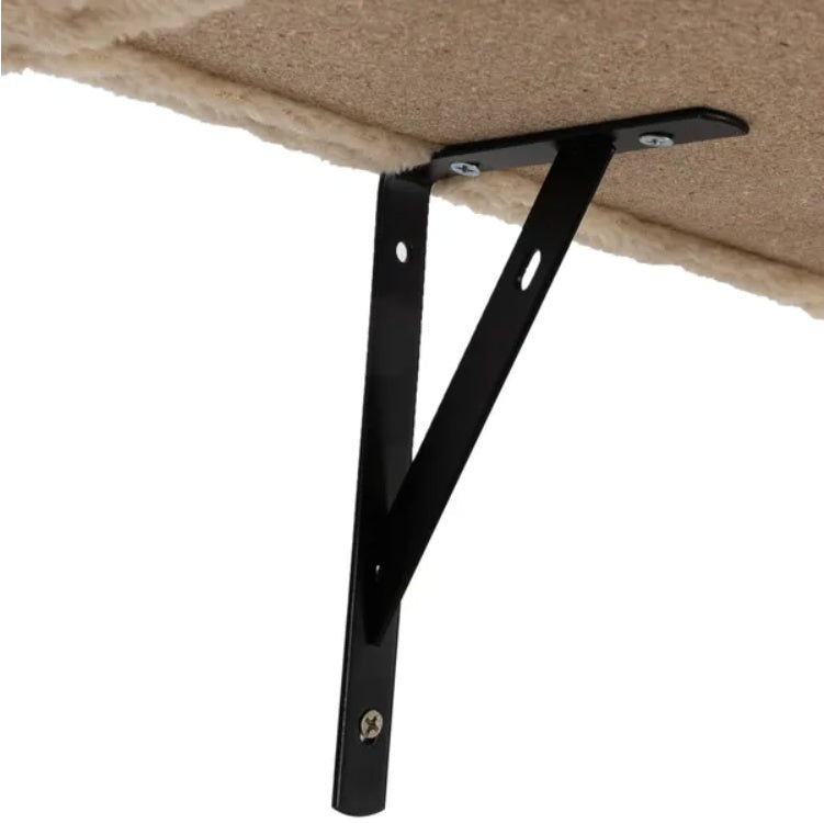 5 Pcs Wall Mounted Cat Climber Set Floating Cat Shelves Perches Activity Tree with Scratching Posts Modern Cat Furniture for Indoor Cats Wall Mounted Cat Steps Scratching Platforms Set