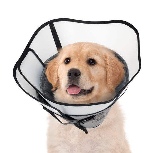 Pet Elizabethan Collar Double Layer Soft Comfortable Anti Licking Bite Cone for Dogs Cats Post Surgery Healing Protective Pet Cone Collar