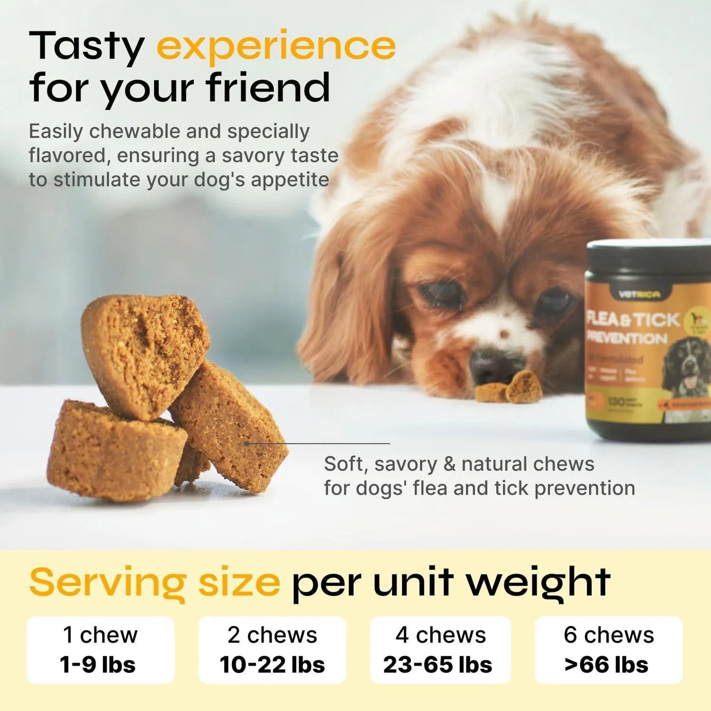 Vet-Formulated Flea & Tick Prevention Chews for Dogs Immune Support + Flea Tick Control - Soft Treats All Breeds & Ages - Natural Flea Tick Supplement