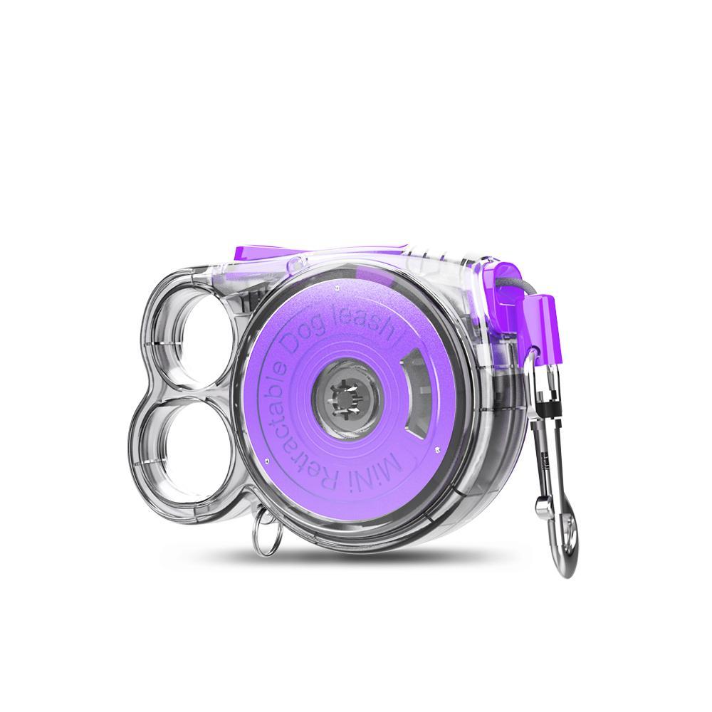 Mini Retractable Dog Leash for Small Pets Lightweight Portable Design Outdoor Must-have Convenient Pet Leash Auto Rewind Retractor Leash for Puppy Kitten Walking Hiking Travel Pet Supplies