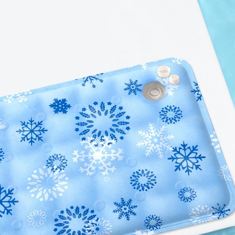 Pet Summer Cooling Pad Ice Bear Shape Washable Portable All-in-One Pet Cooler Mat Safe Non-Toxic Indoor Outdoor Foldable for Cats Dogs Keep Pets Comfortable in Hot Weather 优化逻辑：